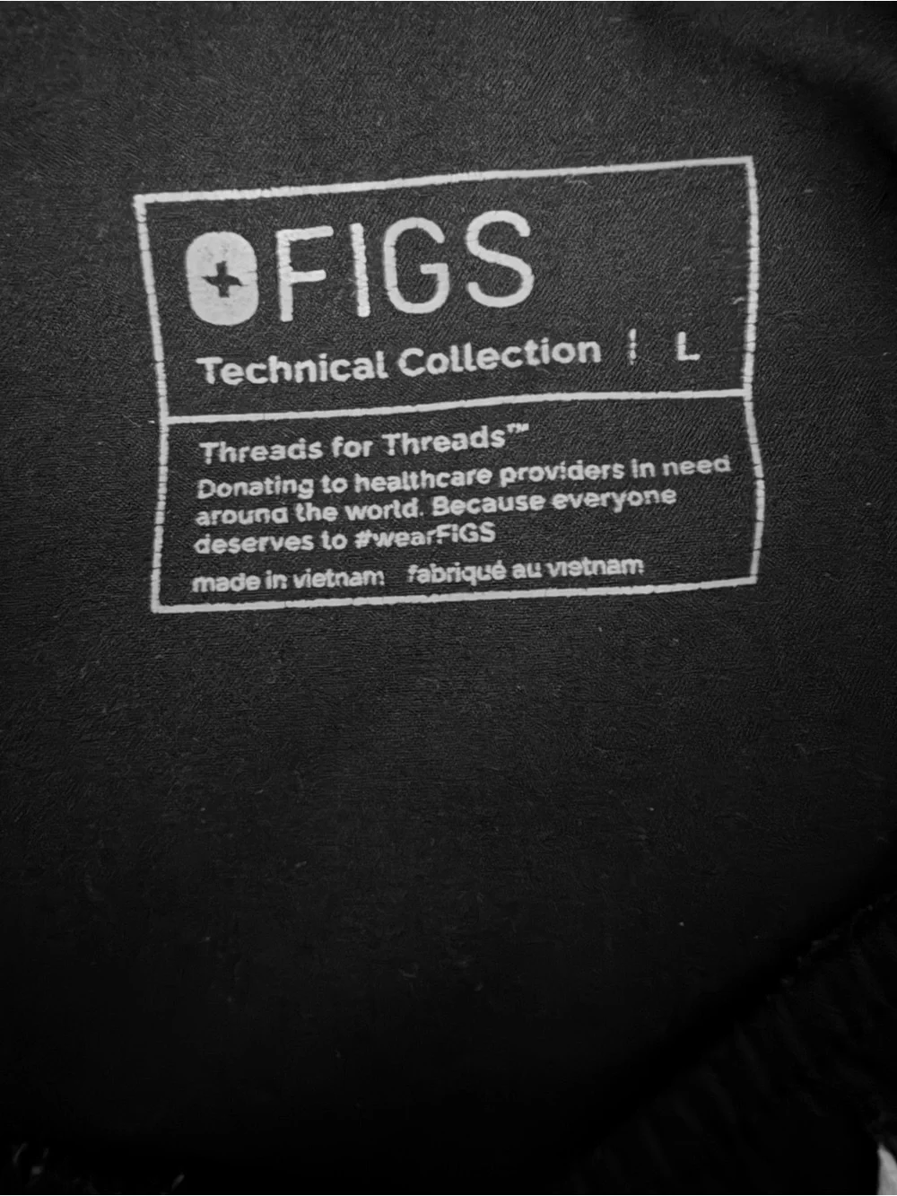 Figs Tansen Jogger Scrub Pants Black Men's Large Medical Professional MXXSW2004